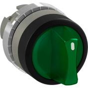 ABB Illuminated Selector, 22mm, Green, Z CAM, P9M-SLZ0V