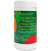 Compucessory Anti-Static Cleaning Wipes, 100/Pack - CCS24224