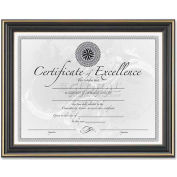 DAX Hi-Gloss Document Frame, DAXN2709N6T, 11" x 8.5", Black Frame, 1 Each