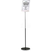 Durable® Floor Sign Holder, 558957, Adjust. Height, 10-5/8" X 10-5/8" X 40-60", Grey