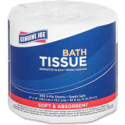 Genuine Joe 2 ply, Embossed Roll Bathroom Tissue, 4" X 4", 550 Sheets/Roll, 80/PK - GJO2508080