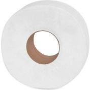 Genuine Joe Jumbo Roll Bath Tissue 2 Ply 9" Dia. 3-1/7" x 1000' 12 Rolls/Case White - GJO2510012