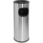 Genuine Joe Fire Safe Ashtray Receptacle 3 Gal. Stainless Steel - GJO58883