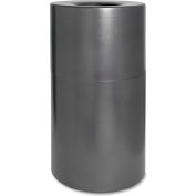 Genuine Joe Fire/Leak Proof Waste Receptacle 35 Gal. Aluminum Charcoal - GJO58894