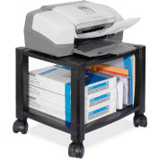 Kantek 2-Shelf Mobile Printer/Fax Stand, Black