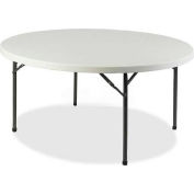 Lorell® Banquet Folding Table - Plastic - 71"L x 71"W x 29-1/4"H, Platinum