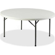 Lorell® Banquet Folding Table - Plastic - 60"L x 60"W x 29-1/4"H, Platinum