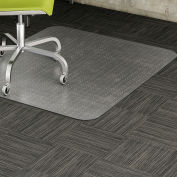 Lorell® Office Chair Mat for Carept - 60"L x 46"W, 0.12" Thick - Beveled Edge - Clear