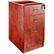Lorell® Pedestal - 16"W x 22"D x 28-1/4"H - Cherry - Essentials Series