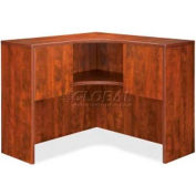 Lorell® Corner Hutch - 41"W x 41"D x 36"H - Cherry - Essentials Series