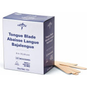 Medline MDS202065 Non-Sterile Tongue Depressors, Wood, 6" Length, 500/Box