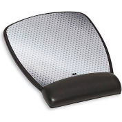 3M MW309LE Gel Mouse Pad Wrist Rest with Antimicrobial Product Protection, Black