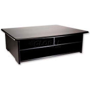 Rolodex Printer Stand, ROL82431, 21"W x 18"D x 6-1/2", Black Finish, 50 lb. Capacity