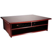 Rolodex Printer Stand, ROL82437, 21"W x 18"D x 6-1/2", Mahogany Finish, 50 lb. Capacity