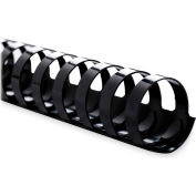 Sparco Plastic Binding Spines 3/4" 150 Sheet Capacity Black 100 Pack