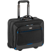 Solo® Tech Roller for 16" Notebook, iPad, Tablet PC, Digital Text Reader - Black, Blue