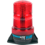 Meteorlite™ 5 High-Profile Strobe Light - 12-80V - Permanent Mount - Red - SY361005-R-LED