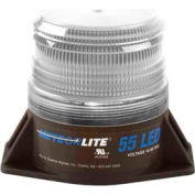 Meteorlite™ 55 Low-Profile Strobe Light - 12-80V - Permanent Mount - Clear - SY361005L-C-LED