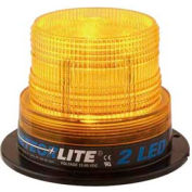Meteorlite™ 2 Low-Profile Strobe Light - 12-80V - Permanent Mount - Amber - SY361100-A-LED