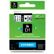 DYMO® D1 Standard Labels 3/8" Black on White