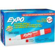 Sanford® Expo Low Odor Dry Erase Marker, Chisel Tip, Red Ink, 12 Per Pack