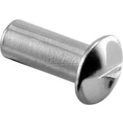 One Way Barrel Nut, #10-24 x 5/8", Stainless Steel - 100/Pack - 642-0454