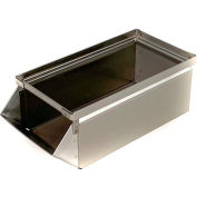 Stackbin® Stainless Steel Stacking Hopper Front Container, 5-1/2"W x 12"D x 4-1/2"H