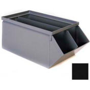 Stackbin® Removable Divider For 12"W x 20-1/2"D x 9-1/2"H Steel Bins, Black