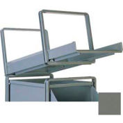 Stackbin® Roller Bearing Stackrack For 12"W x 20-1/2"D x 9-1/2"H Steel Bins, Gray