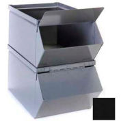 Stackbin® Removable Hopper Front Cover For 18"W x 30"D x 12"H Steel Bins, Black