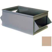 Stackbin® Steel Bin 1-885 - 10"W x 20"D x 6"H Double Steel Hopper Box, Beige