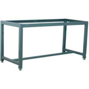 Stackbin 4-61000-BL Fixed Height Box Tube Workbench Frame, 64"W X 27"D X 30-1/4"H, Blue
