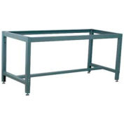 Stackbin 4-61005-GY Adjustable Height Box Tube Workbench Frame, 64"W X 27"D X 30-35"H, Gray