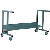 Stackbin 4-62012-GY Ergonomic Mobile Frame, 35"W X 27"D X 35-40"H, Gray