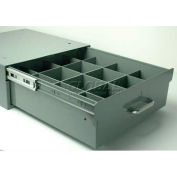 Stackbin 4-RB16-12-BL 12 Compartment Divider Kit, 14"W X 16"D X 2-1/2"H, Blue