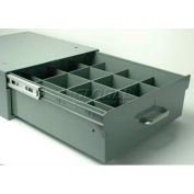 Stackbin 12 Compartment Divider Kit, 14"W x 16"D, Gray