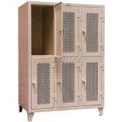 Strong Hold® Heavy Duty Ventilated Personal Locker 36-24V-2TPL - 2-Tier 36 x 24 x 78