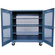 Strong Hold® Heavy Duty Mobile Ventilated Cabinet 45-VB-243-CA - 48 x 24 x 67
