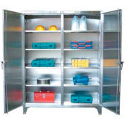 Strong Hold® Independent Locking Cabinet 66-DS-248SS - Stainless Steel Double Door 72 x 24 x 78