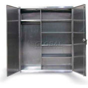 Strong Hold® Heavy Duty Combination Cabinet 66-W-245-SS - Stainless Steel 78 x 24 x 78