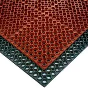 Workplace Floor Mat, No Slip/Anti-Fatigue/Drainage, Narrow Grid, WMFMGPM 