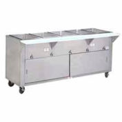 Hot Food Table, Electric, 31.812"L (2) 12" x 20" Wells w/Sliding Doors,120V