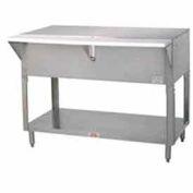 Solid Top Table, 31.812"L S/S Open Base