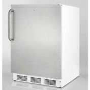 Summit AL750LSSTB ADA Comp Freestanding Refrigerator 5.5 Cu. Ft. White/Stainless Steel
