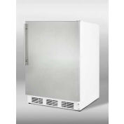Summit AL750SSHV ADA Comp Freestanding Refrigerator 5.5 Cu. Ft. White/Stainless Steel