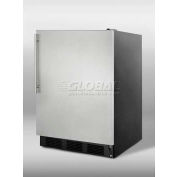 Summit AL752BSSHV ADA Comp Freestanding Refrigerator 5.5 Cu. Ft. Black/Stainless Steel