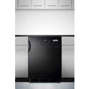 Summit AL752LBLBI ADA Comp Built in Undercounter Refrigerator 5.5 Cu. Ft. Black