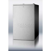 Summit CM421BLSSHH Counter Height Refrigerator-Freezer W/Lock 4.1 Cu. Ft. White