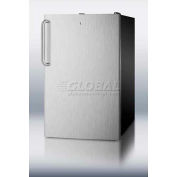 Summit CM421BLSSTB Counter Height Refrigerator-Freezer 4.1 Cu. Ft. Black/Stainless Steel