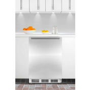 Summit CT66JBISSHHADA ADA Comp Built In Refrigerator-Freezer 5.1 Cu. Ft. White/Stainless Steel